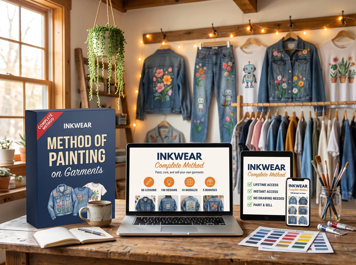 CURSO COMPLETO DE INKWEAR + 5 BONOS GRATIS