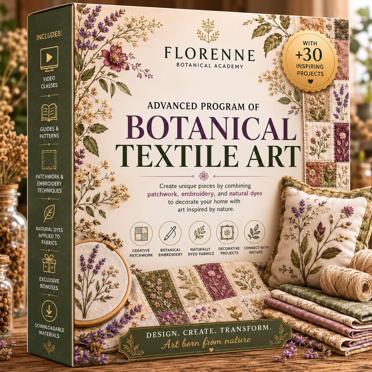 Transforma telas en arte botánico